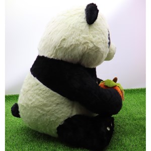 عروسک پولیشی اورجینال خرس پاندا بزرگ فندق بدست 70 سانتی_اسباب بازی عروسک دخترانه