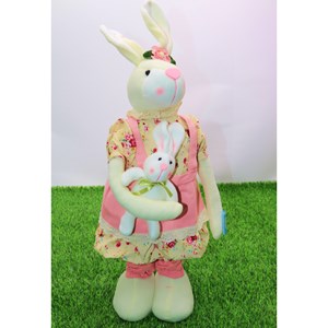 عروسک پولیشی اورجینال خرگوش دختر پا تلسکوپی 68 سانتی_اسباب بازی عروسک دخترانه