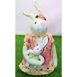 عروسک پولیشی اورجینال خرگوش دختر پا تلسکوپی 68 سانتی_اسباب بازی عروسک دخترانه