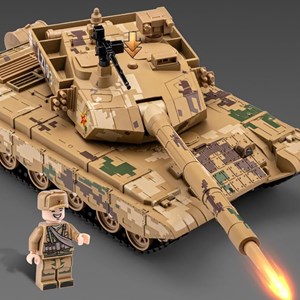 تانک فلزی موزیکال، چراغدار و دودزا مقیاس 1:36_اسباب بازی ماشین