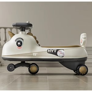 سه چرخه پلاسماکار موزیکال طرح اسب تک شاخ (لوپ کار) قهوه ای_اسباب بازی دوچرخه