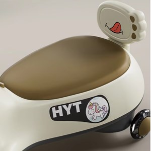 سه چرخه پلاسماکار موزیکال طرح اسب تک شاخ (لوپ کار) قهوه ای_اسباب بازی دوچرخه