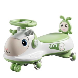 سه چرخه پلاسماکار موزیکال طرح بره (لوپ کار) سبز_اسباب بازی دوچرخه