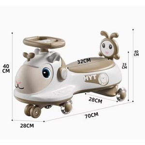 سه چرخه پلاسماکار موزیکال طرح بره (لوپ کار) سبز_اسباب بازی دوچرخه