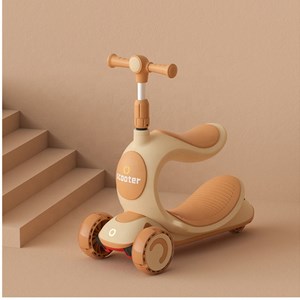 اسکوتر سه‌ چرخه چند کاره SCOOTER 3 in 1 با چرخ های چراغدار ژله ای_اسکوتر