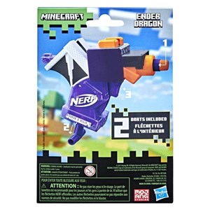 تفنگ اسباب بازی نرف Nerf با تیر اسفنجی مدل ماینکرافت Minecraft رنگ بنفش_اسباب بازی تفنگ