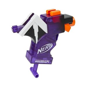 تفنگ اسباب بازی نرف Nerf با تیر اسفنجی مدل ماینکرافت Minecraft رنگ بنفش_اسباب بازی تفنگ