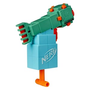 تفنگ اسباب بازی نرف Nerf با تیر اسفنجی مدل ماینکرافت Minecraft رنگ آبی_اسباب بازی تفنگ