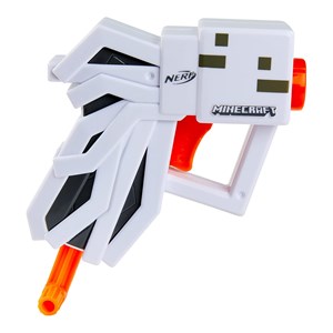 تفنگ اسباب بازی نرف Nerf با تیر اسفنجی مدل ماینکرافت Minecraft رنگ سفید_اسباب بازی تفنگ