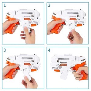اسباب بازی تفنگ حباب ساز موزیکال مدل Bubble Gun_اسباب بازی تفنگ