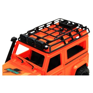 ماشین کنترلی شارژی جیپ آفرود چراغدار Crazy Go رنگ نارنجی_اسباب بازی ماشین کنترلی