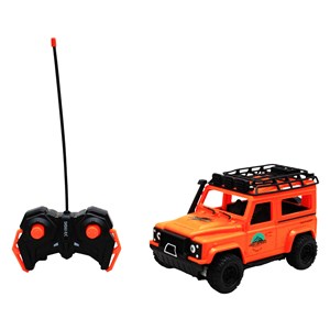 ماشین کنترلی شارژی جیپ آفرود چراغدار Crazy Go رنگ نارنجی_اسباب بازی ماشین کنترلی