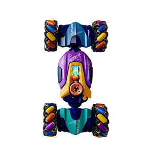 ماشین کنترلی شارژی کرمی دو حالته دودزا و چراغدار آکروباتیک 4WD با قابلیت چرخش 360 درجه_اسباب بازی ماشین کنترلی