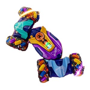 ماشین کنترلی شارژی کرمی دو حالته دودزا و چراغدار آکروباتیک 4WD با قابلیت چرخش 360 درجه_اسباب بازی ماشین کنترلی