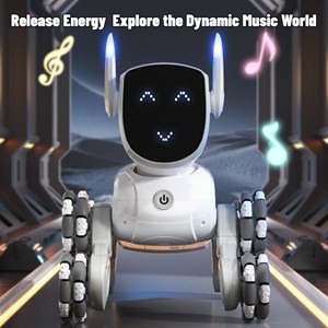 ربات اسباب بازی سگ کنترلی هوشمند با هشت‌ چرخ و چرخش 360 درجه_اسباب بازی ربات