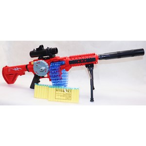 تفنگ اسباب بازی رگباری شارژی تیر اسفنجی همراه با دوربین_اسباب بازی تفنگ