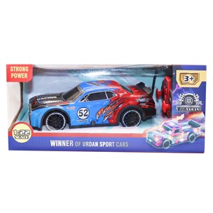 ماشین کنترلی مسابقه‌ای دودزا مقیاس 1:22 رنگ آبی مدل Sport Cars 3714_اسباب بازی ماشین کنترلی