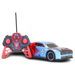 ماشین کنترلی مسابقهای دودزا مقیاس 1:22 رنگ آبی مدل Sport Cars 3714_اسباب بازی ماشین کنترلی