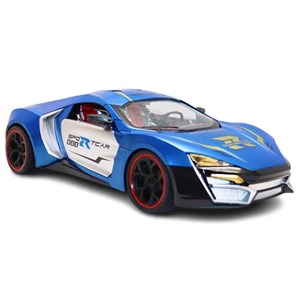 ماشین کنترلی شارژی اسپرت مقیاس 1:10 چراغدار رنگ آبی کد 0855_اسباب بازی ماشین کنترلی