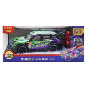 ماشین کنترلی مسابقه ای دودزا مقیاس 1:22 رنگ بنفش مدل Sport Cars 3714_اسباب بازی ماشین کنترلی