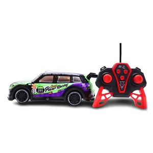 ماشین کنترلی مسابقه ای دودزا مقیاس 1:22 رنگ بنفش مدل Sport Cars 3714_اسباب بازی ماشین کنترلی