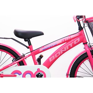 دوچرخه کودک Bonito سایز 20 مدل cool رنگ صورتی_اسباب بازی دوچرخه
