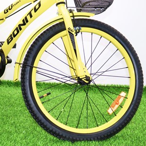 دوچرخه کودک Bonito سایز 20 مدل GO رنگ زرد_اسباب بازی دوچرخه