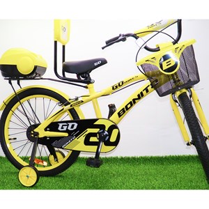 دوچرخه کودک Bonito سایز 20 مدل GO رنگ زرد_اسباب بازی دوچرخه