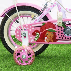 دوچرخه اورجینال کودک سایز 12 طرح دختر توت فرنگی کوچولو مدل جونیور JUNIOR_اسباب بازی دوچرخه