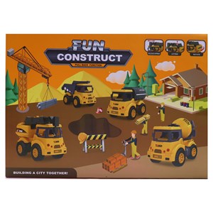 ماشین های اسباب بازی ساختمان سازی مجموعه 8 عددی مدل CONSTRUCT 168_اسباب بازی ماشین