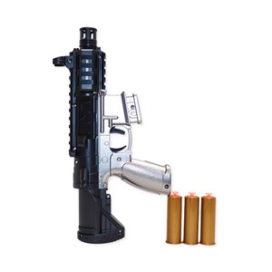 تفنگ اسباب بازی تک تیرانداز پوکه پران تیر اسفنجی رنگ مشکی مدل 098_اسباب بازی تفنگ