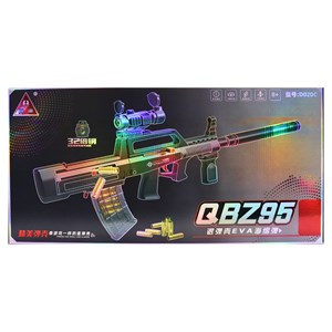 تفنگ اسباب بازی تک تیرانداز پوکه پران تیر اسفنجی با دوربین مدل QBZ95 D020_اسباب بازی تفنگ