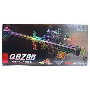 تفنگ اسباب بازی تک تیرانداز پوکه پران تیر اسفنجی با دوربین مدل QBZ95 D020_اسباب بازی تفنگ