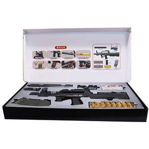 تفنگ اسباب بازی تک تیرانداز پوکه پران تیر اسفنجی با دوربین مدل QBZ95 D020_اسباب بازی تفنگ