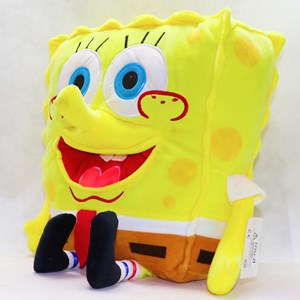 عروسک پولیشی اورجینال باب اسفنجی 30 سانتی_اسباب بازی عروسک دخترانه