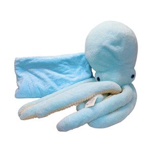 عروسک پولیشی اورجینال هشت پا پتو دار رنگ آبی_اسباب بازی عروسک دخترانه