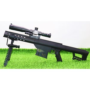 تفنگ اسباب‌ بازی شارژی تیر ژله‌ ای اسنایپر با گلنگدن متحرک و دوربین مدل HD712E_اسباب بازی تفنگ