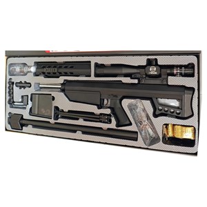 تفنگ اسباب‌ بازی شارژی تیر ژله‌ ای اسنایپر با گلنگدن متحرک و دوربین مدل HD712E_اسباب بازی تفنگ