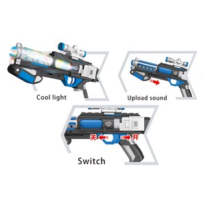 تفنگ اسباب بازی موزیکال چراغدار طرح فضایی مدل Starry Illusion Star Electric Gun 817_اسباب بازی تفنگ