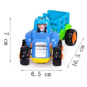 بسته دو عددی ماشین اسباب بازی تراکتور و بیل مکانیکی هولی تویز مدل Hola Toys 326_اسباب بازی ماشین