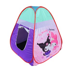 چادر بازی کودک 130 سانتی طرح کرو‌می و مای ملودی Kuromi & My Melody رنگ بنفش_اسباب بازی اتاق کودک