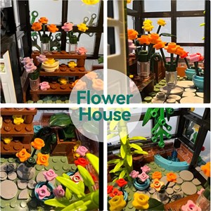 لگو کریتور گل فروشی آفتاب 551 قطعه مدل SUN FLOWER SHOP LX.A3801_اسباب بازی لگو