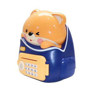 گاوصندوق اثر انگشتی رمز دار باتری خور طرح خرس مدل MINI BANK 33822_اسباب بازی مشاغل