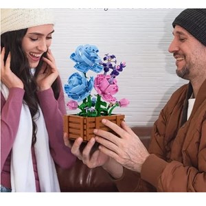 لگو گل رز و گلدان مدل 9109