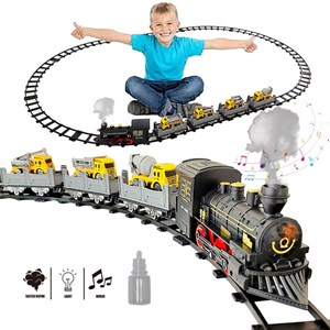 قطار اسباب بازی دودزا با ماشینهای راهسازی مدل 5518