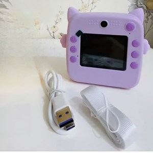 دوربین عکاسی کودک با چاپ فوری طرح گربه