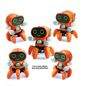 ربات خرچنگی موزیکال و رقصنده رنگ نارنجی مدل 142