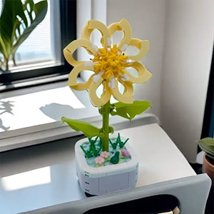 لگو گلدان گل یاس زرد مدل 19069