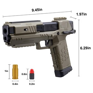 تفنگ تیر اسفنجی مدل 3309A رنگ خاکی