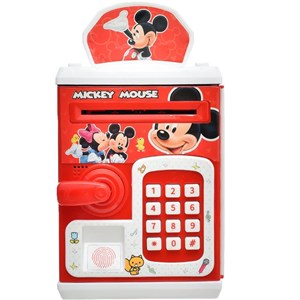 گاوصندوق اثر انگشتی رمز دار باتری خور طرح میکی موس مدل 3002